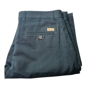 Otto Mens Classic Fit Textured Chino Pants Forest Green Style 123300 Size 34